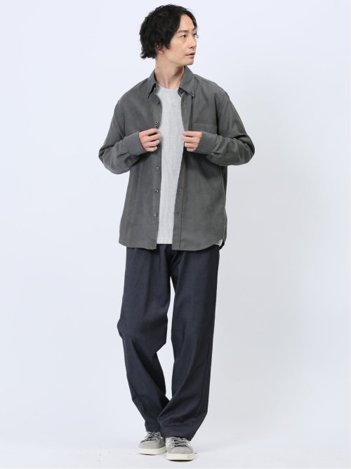 ふくれケーブル クルーネック長袖Tシャツ