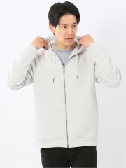 ふくれジャガード 長袖ジップパーカー