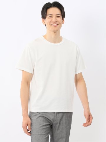 スラブ天竺 クルーネック半袖Tシャツ