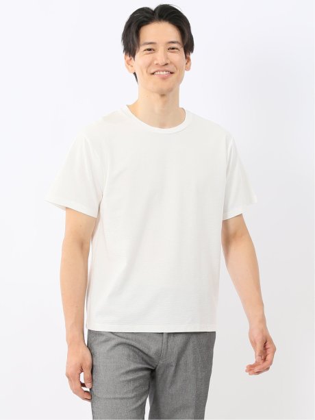 スラブ天竺 クルーネック半袖Tシャツ