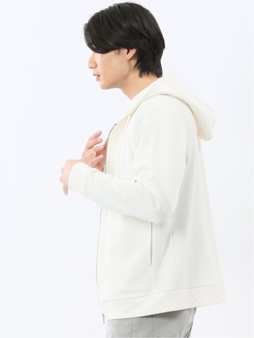 ストレッチ ブリスターツイル フルジップパーカー