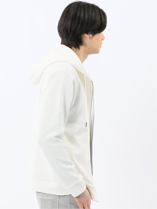 ストレッチ ブリスターツイル フルジップパーカー