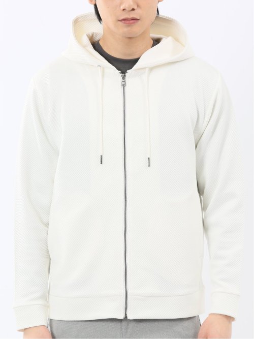 ストレッチ ブリスターツイル フルジップパーカー