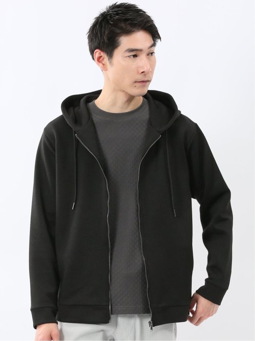 ストレッチ ブリスターツイル フルジップパーカー