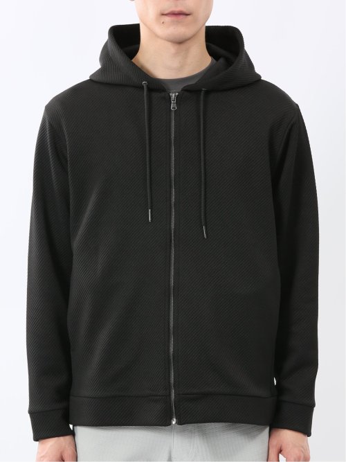 ストレッチ ブリスターツイル フルジップパーカー