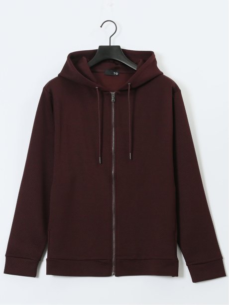 ストレッチ ブリスターツイル フルジップパーカー