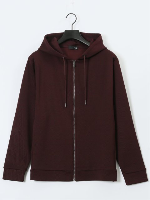 ストレッチ ブリスターツイル フルジップパーカー