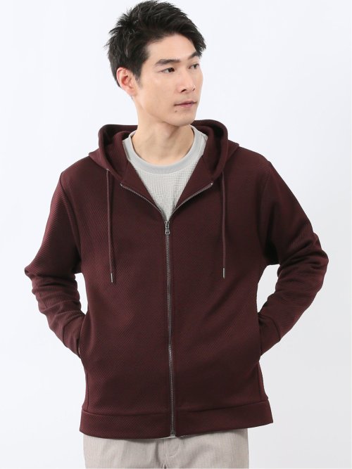 ストレッチ ブリスターツイル フルジップパーカー