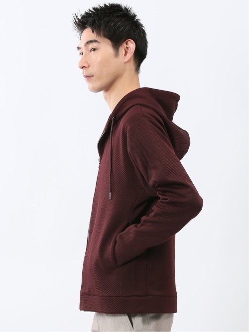 ストレッチ ブリスターツイル フルジップパーカー