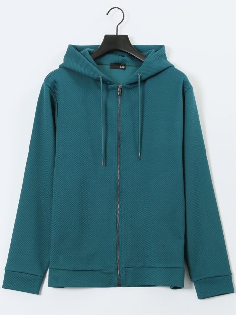 ストレッチ ブリスターツイル フルジップパーカー