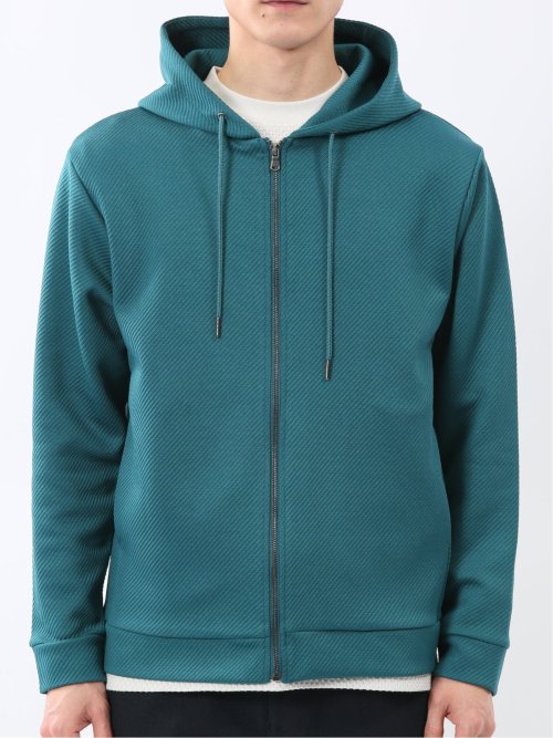 ストレッチ ブリスターツイル フルジップパーカー