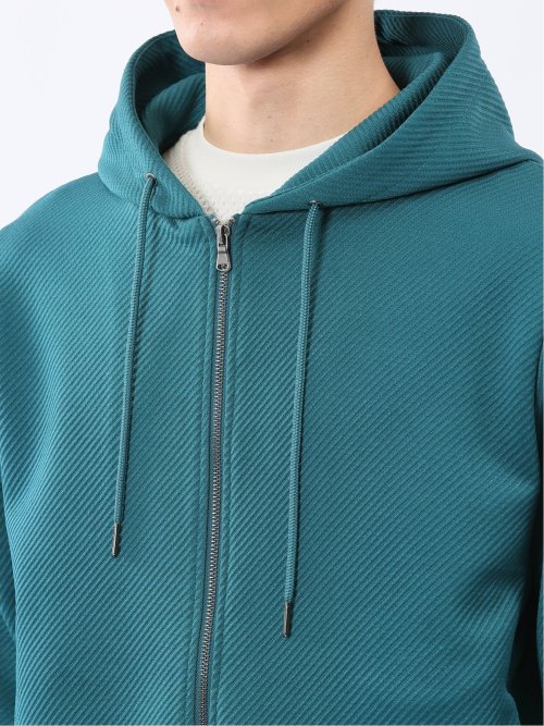 ストレッチ ブリスターツイル フルジップパーカー