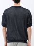 透かし編み Vネック プルオーバー & 半袖 Tシャツ アンサンブル