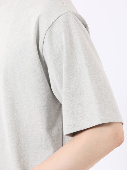 ダブルフェイス 天竺 キーネック 半袖 Tシャツ