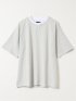 ダブルフェイス 天竺 キーネック 半袖 Tシャツ