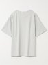 ダブルフェイス 天竺 キーネック 半袖 Tシャツ