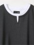 ダブルフェイス 天竺 キーネック 半袖 Tシャツ