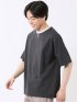 ダブルフェイス 天竺 キーネック 半袖 Tシャツ