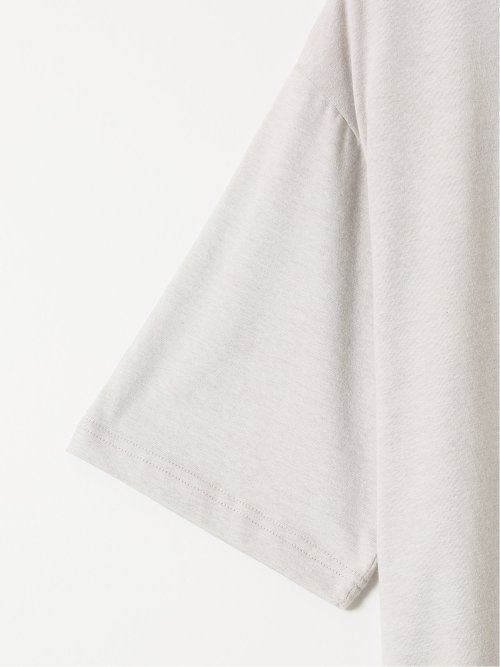 ダブルフェイス 天竺 キーネック 半袖 Tシャツ