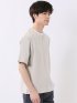 ダブルフェイス 天竺 キーネック 半袖 Tシャツ