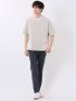 ダブルフェイス 天竺 キーネック 半袖 Tシャツ