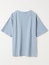 ダブルフェイス 天竺 キーネック 半袖 Tシャツ