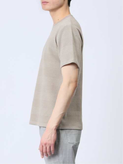 ポップコーンボーダー クルーネック半袖Tシャツ