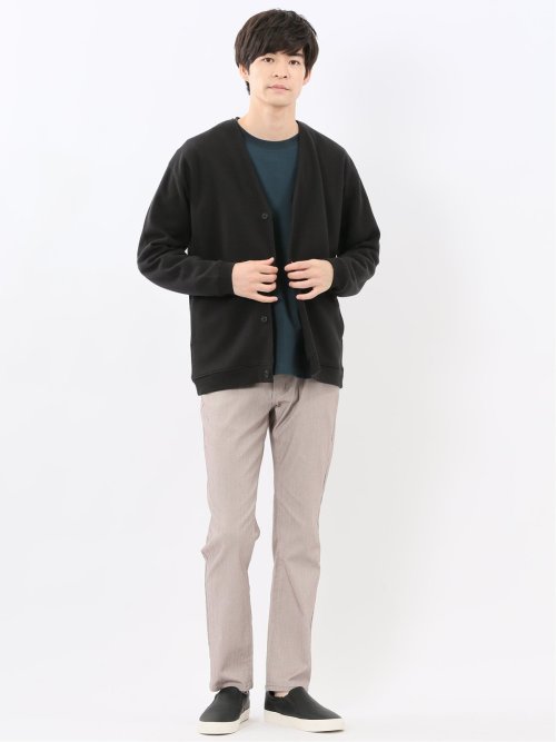 ダブルフェイスカノコ Vネックカーディガン