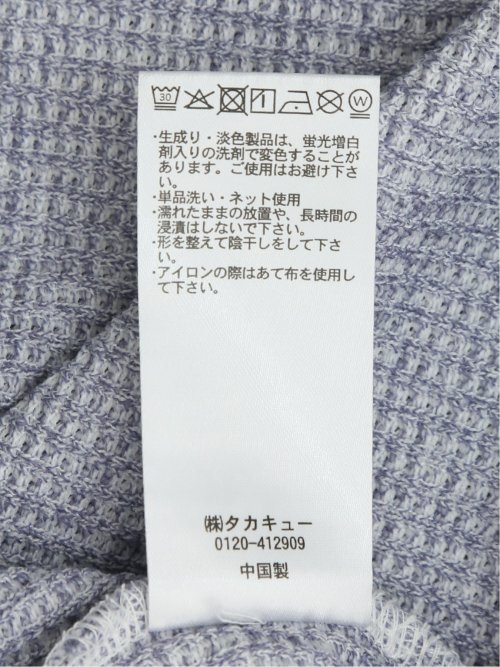 杢ワッフル クルーネック半袖Tシャツ