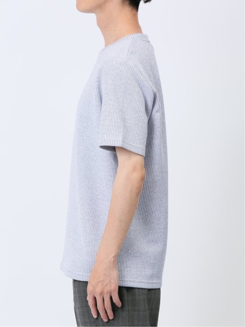 杢ワッフル クルーネック半袖Tシャツ