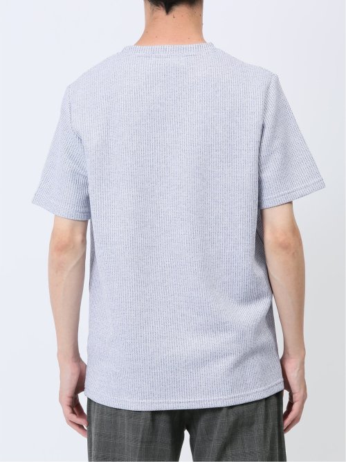 杢ワッフル クルーネック半袖Tシャツ