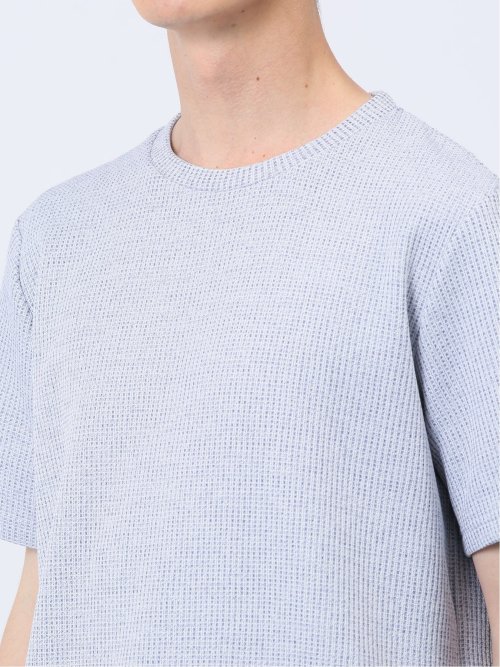 杢ワッフル クルーネック半袖Tシャツ