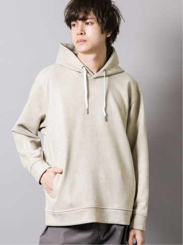 ストレッチ ピーチスキン プルパーカー