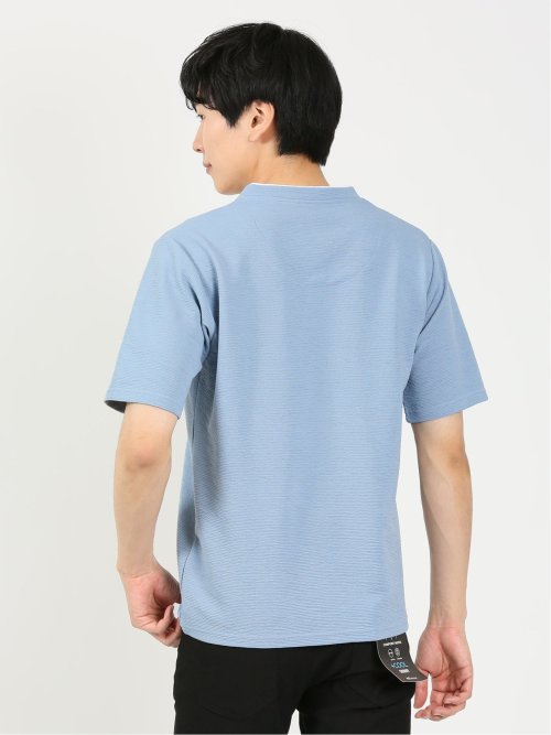 ドライリップル Vネック半袖Tシャツ