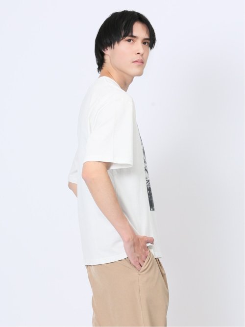 フォトプリント クルーネック半袖Tシャツ(M 01白): トップス | TAKA-Q ONLINE SHOP／タカキューオンラインショップ【公式通販】