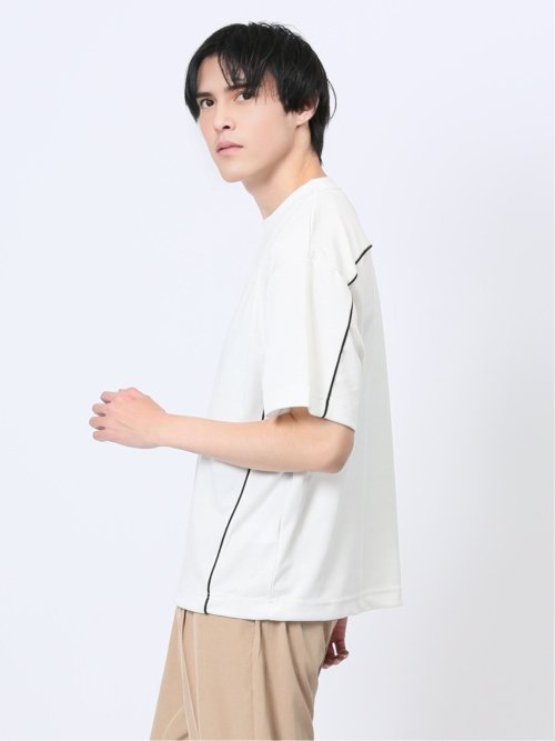 パイピング クルーネック半袖Tシャツ