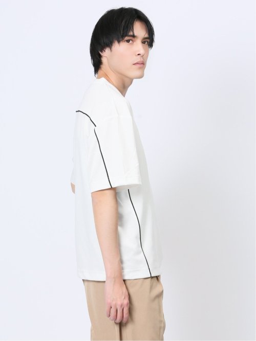 パイピング クルーネック半袖Tシャツ