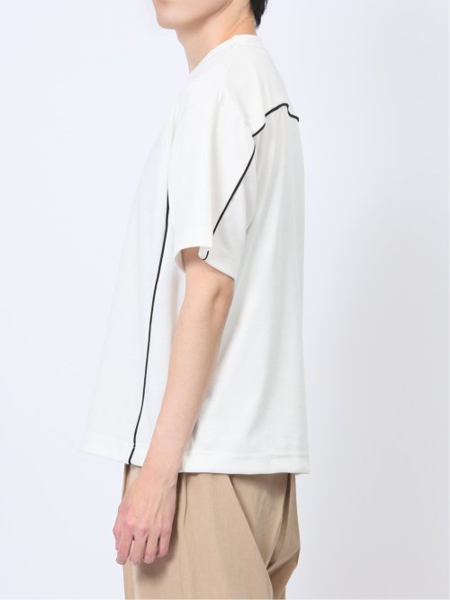 パイピング クルーネック半袖Tシャツ