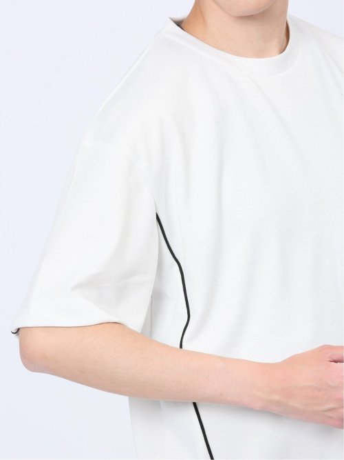 パイピング クルーネック半袖Tシャツ