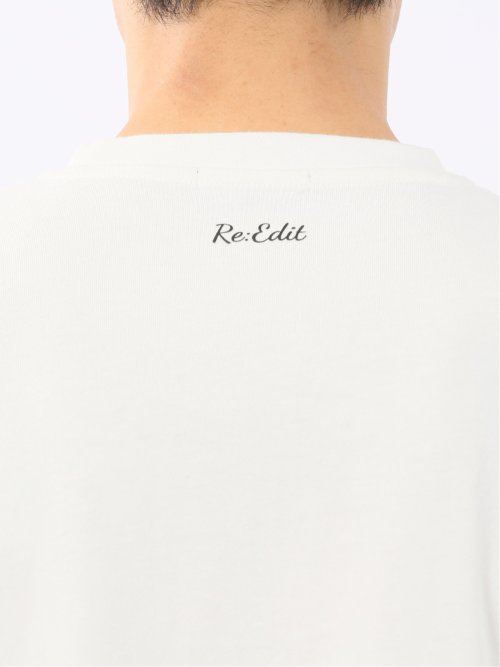 綿100% ロゴ刺繍 クルーネック半袖Tシャツ