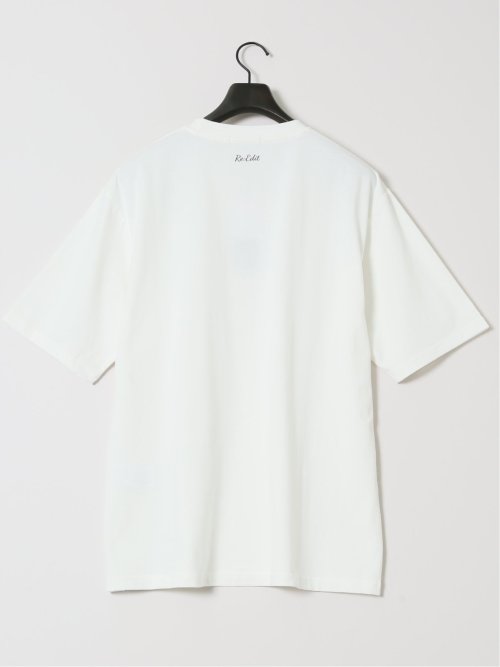 綿100% ロゴ刺繍 クルーネック半袖Tシャツ