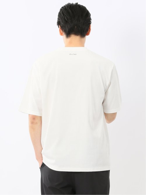 綿100% ロゴ刺繍 クルーネック半袖Tシャツ