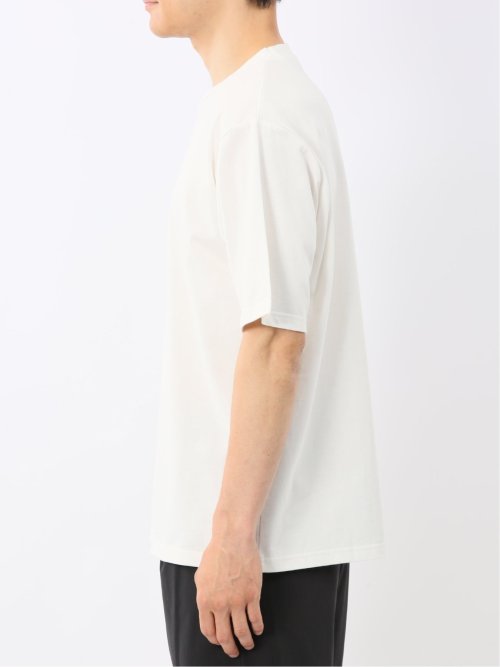 綿100% ロゴ刺繍 クルーネック半袖Tシャツ