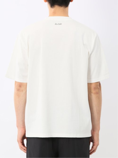 綿100% ロゴ刺繍 クルーネック半袖Tシャツ