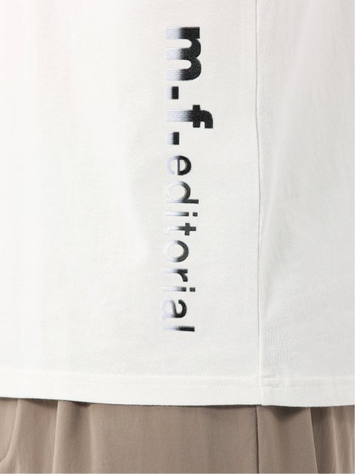 綿100% ロゴ刺繍 クルーネック半袖Tシャツ