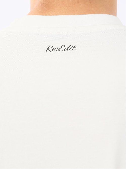 綿100% ロゴ刺繍 クルーネック半袖Tシャツ