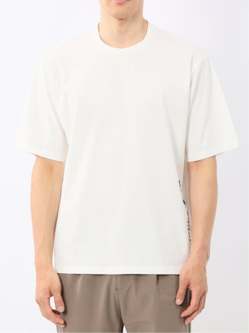 綿100% ロゴ刺繍 クルーネック半袖Tシャツ
