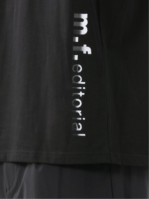 綿100% ロゴ刺繍 クルーネック半袖Tシャツ