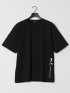 綿100% ロゴ刺繍 クルーネック半袖Tシャツ