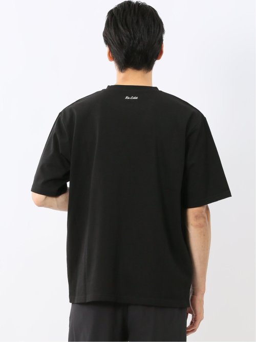 綿100% ロゴ刺繍 クルーネック半袖Tシャツ